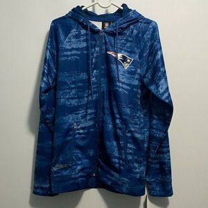 Zubaz NFL New England Patriots Tonal Full‎ Zip Hoodie Size M